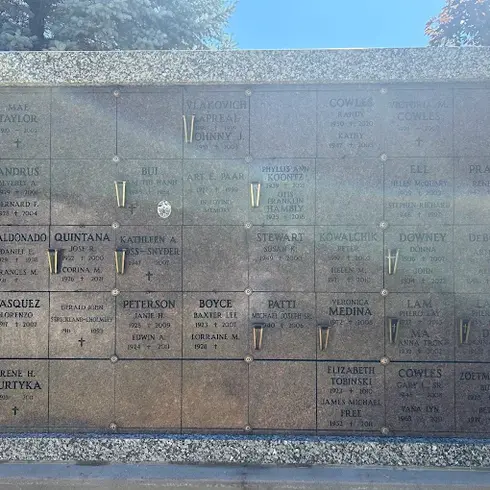 Cleaned headstone