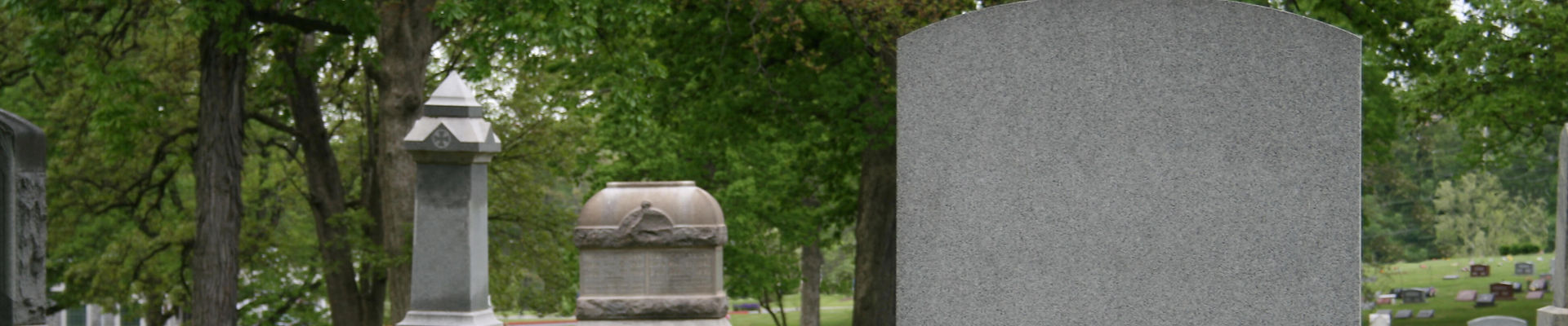 Historic cemetery monuments