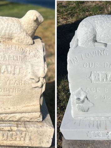Restored monument