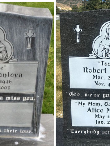Restored monument
