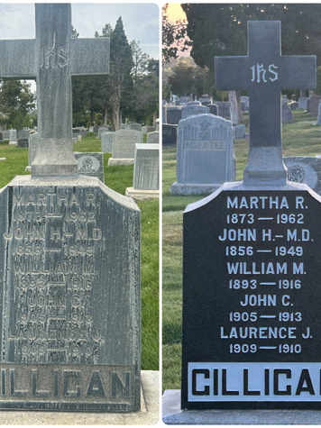 Restored monument