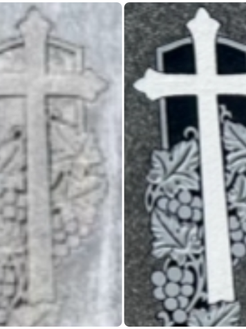 Restored monument