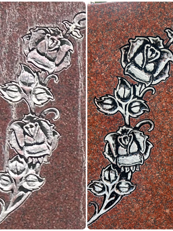 Restored monument