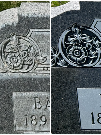 Restored monument
